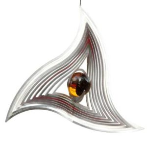 Metall Windspiel Triangle aus Edelstahl